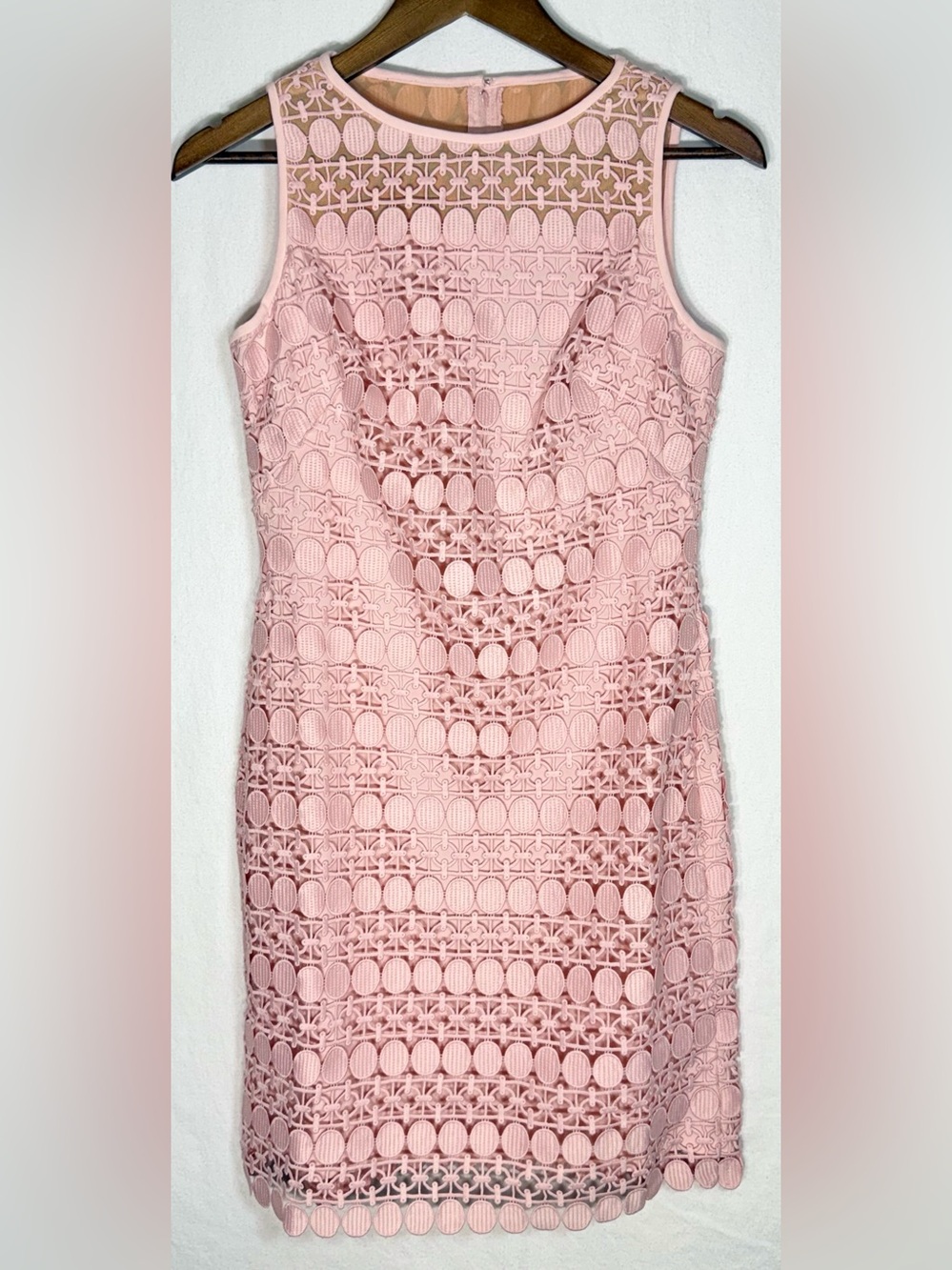 Lauren Ralph Lauren Dress Sz 2 NWT Pink Lace Sheath English Rose